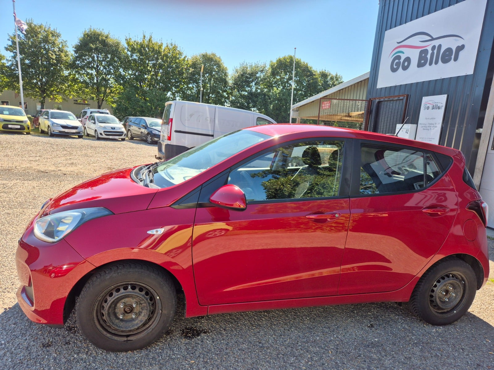 Grøn Hyundai i10 fra 2019