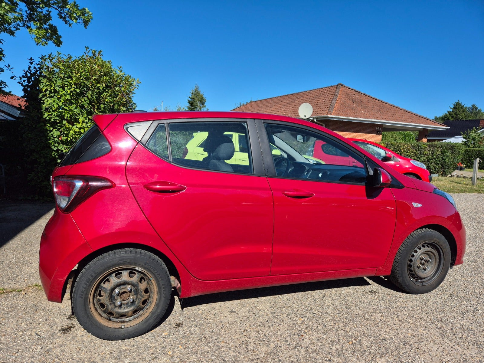 Grøn Hyundai i10 fra 2019