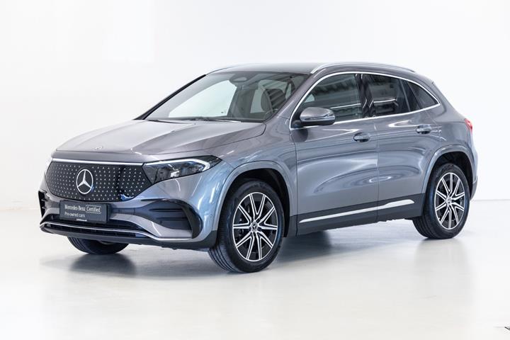 Grå Mercedes EQA350 fra 2025 set udefra