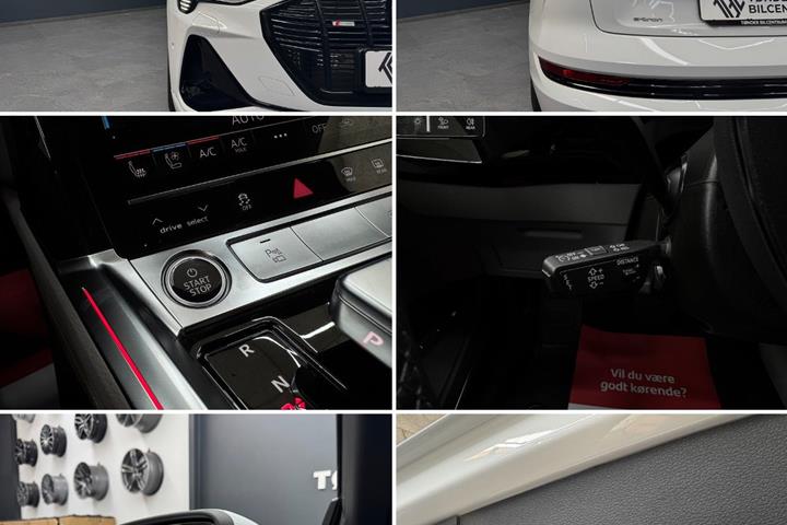 Hvid Audi e-tron fra 2023