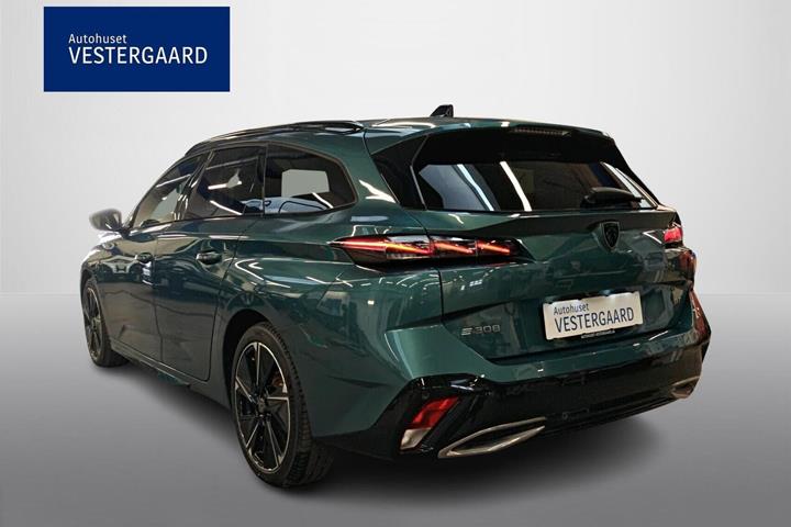 Blå Peugeot E-308 fra 2023