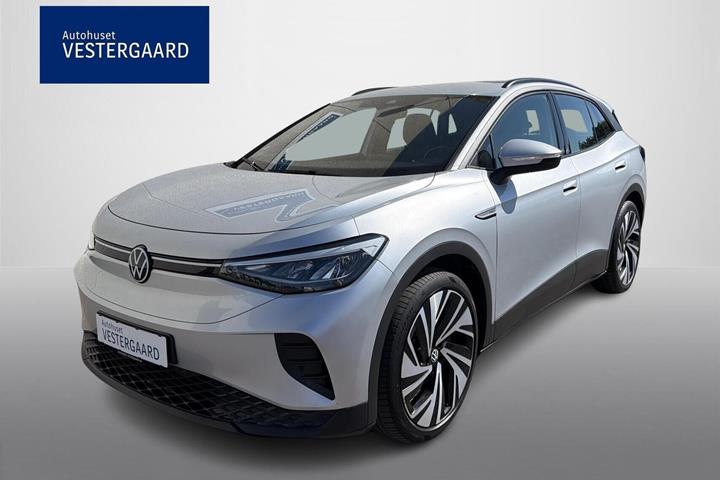 Sølv VW ID.4 fra 2021 set udefra