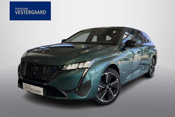 Grøn Peugeot E-308 fra 2024