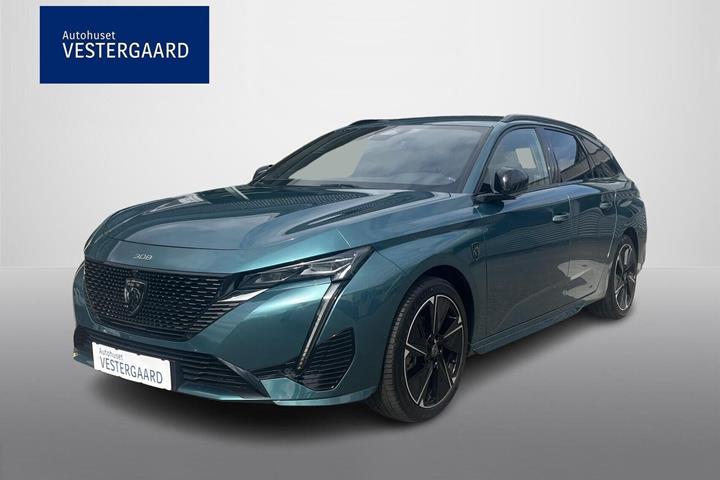 Blå Peugeot E-308 fra 2023