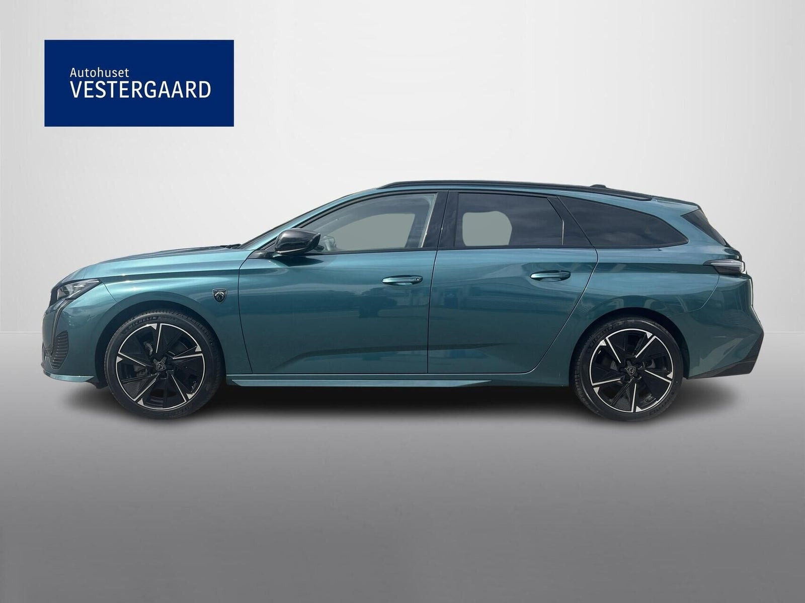 Blå Peugeot E-308 fra 2023