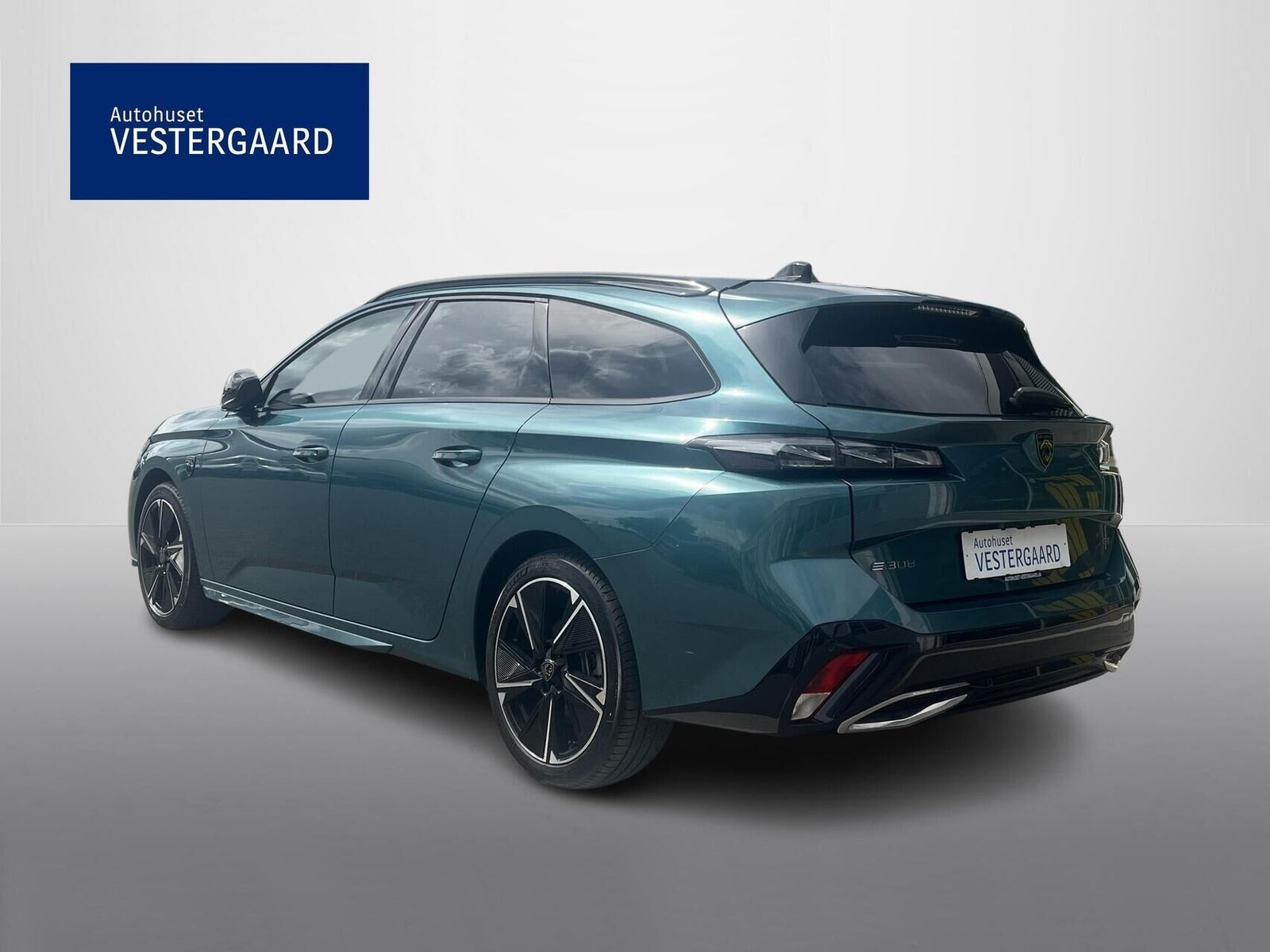 Blå Peugeot E-308 fra 2023