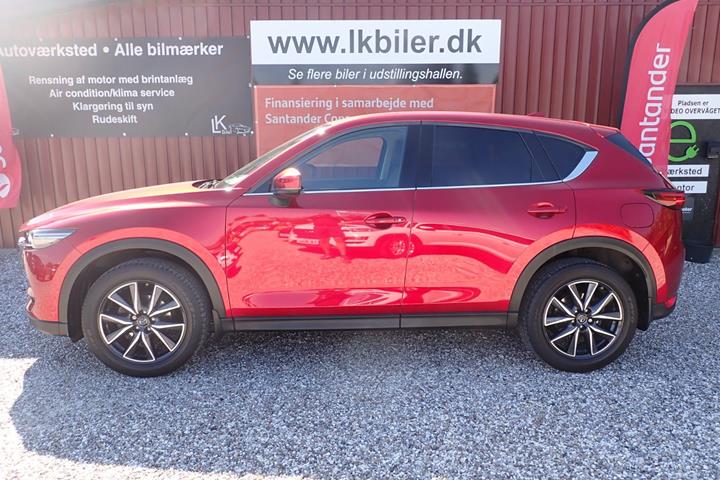 Rød Mazda CX-5 fra 2017