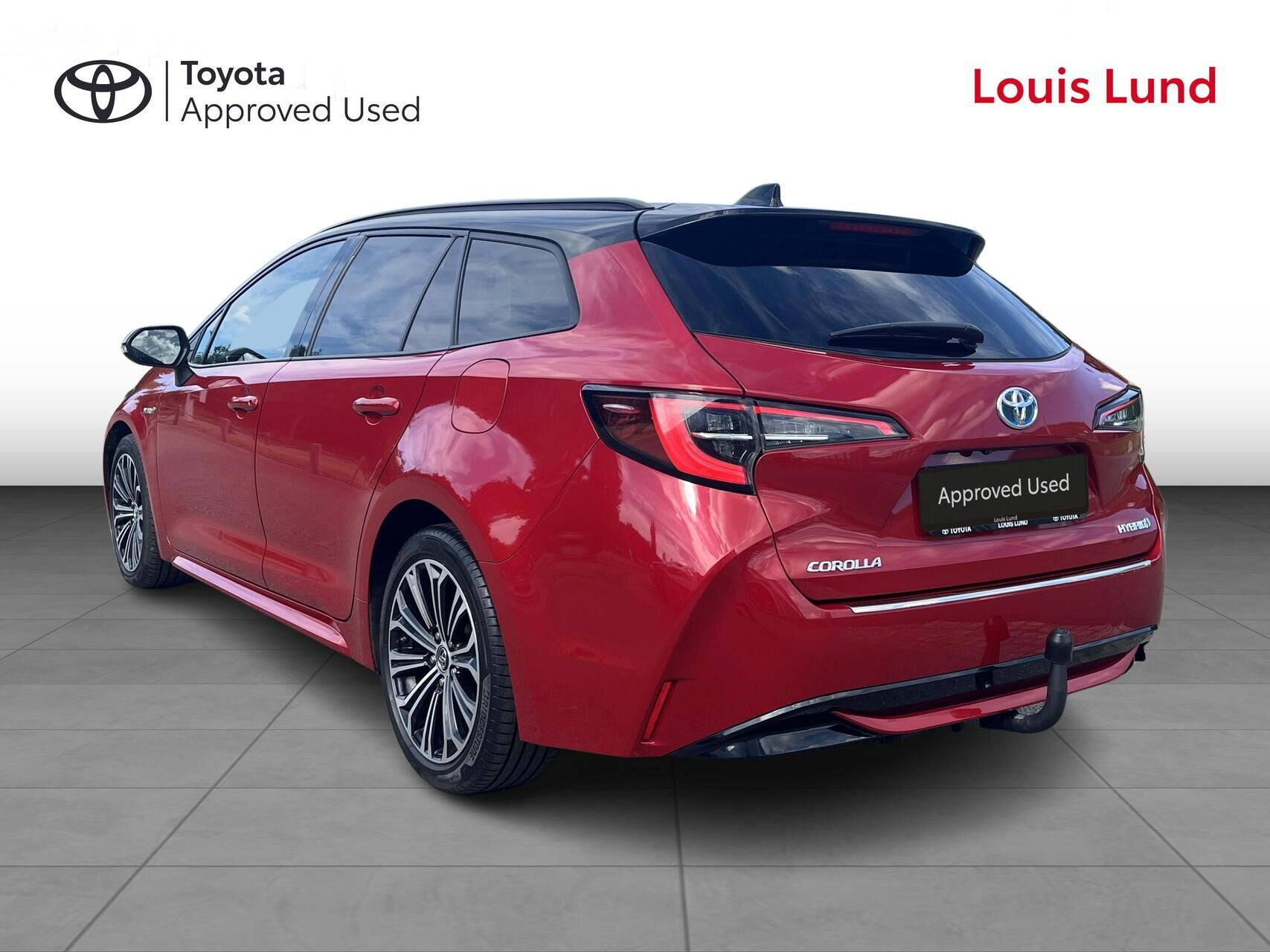 Rød Toyota Corolla fra 2020