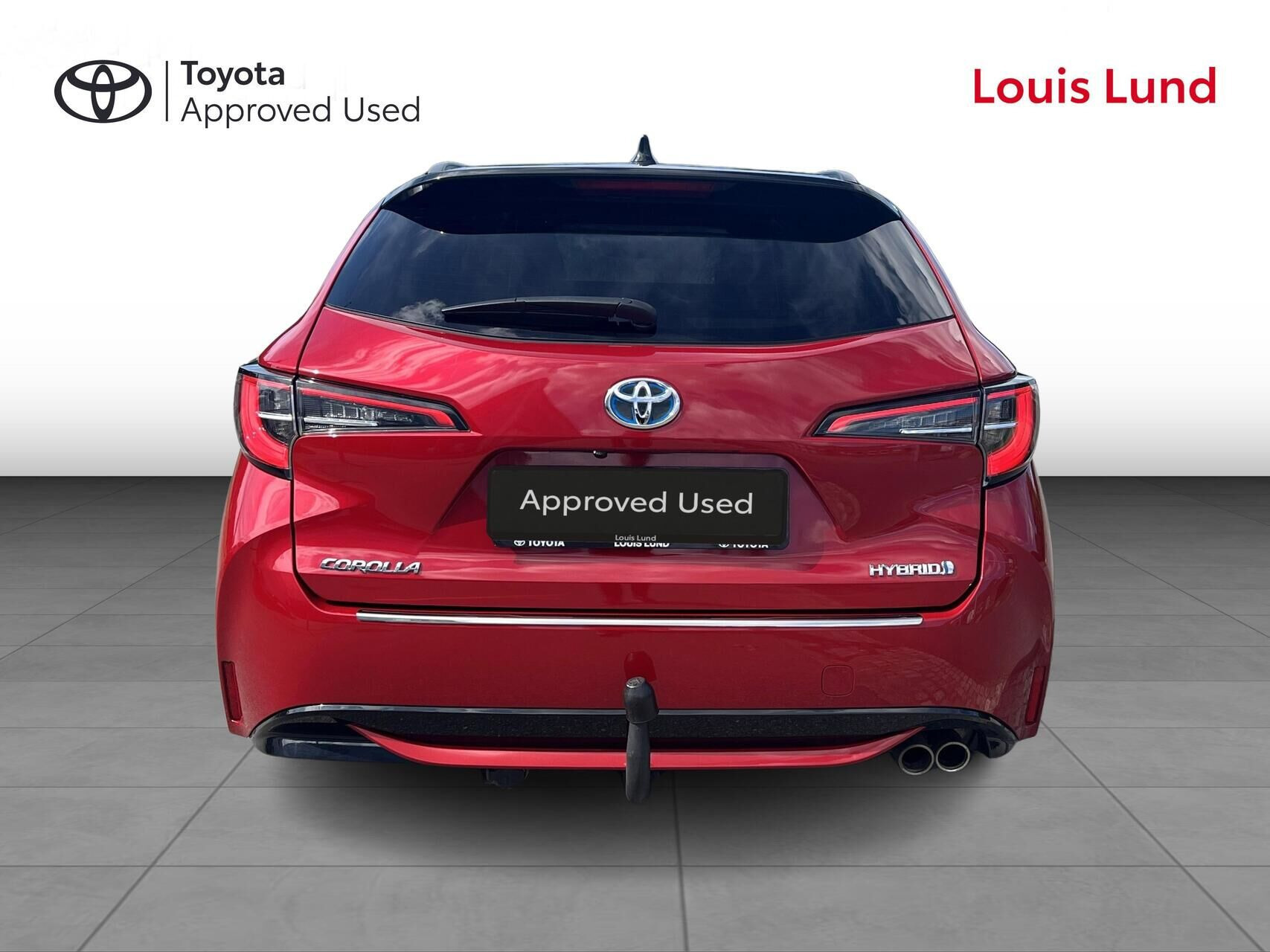 Rød Toyota Corolla fra 2020
