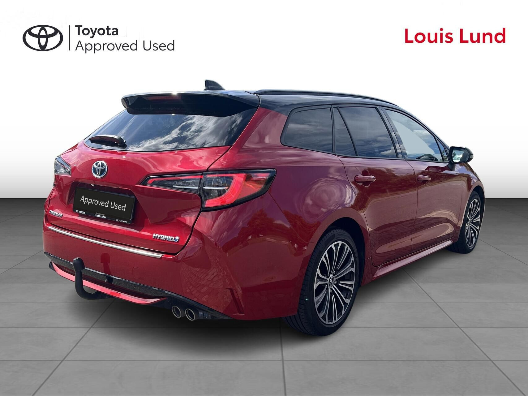 Rød Toyota Corolla fra 2020