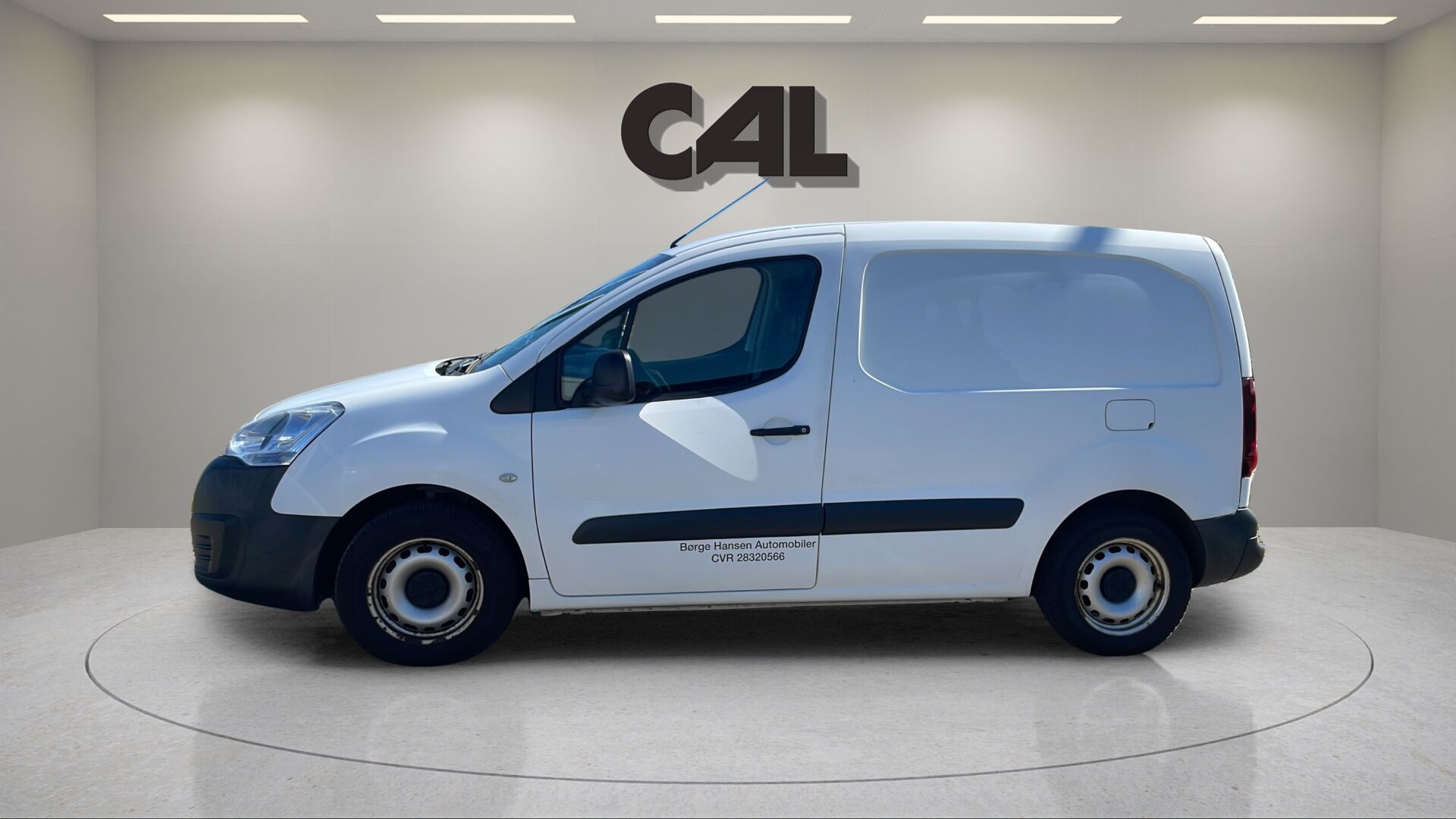 Hvid Peugeot Partner fra 2018