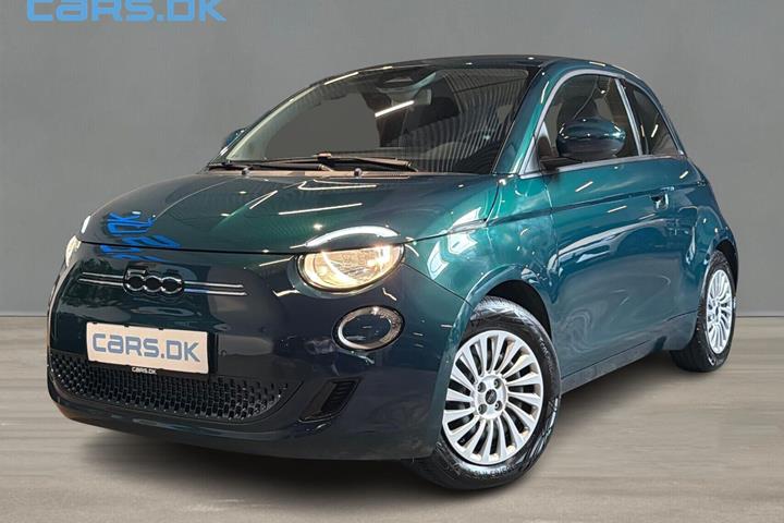 Grøn Fiat 500e fra 2023