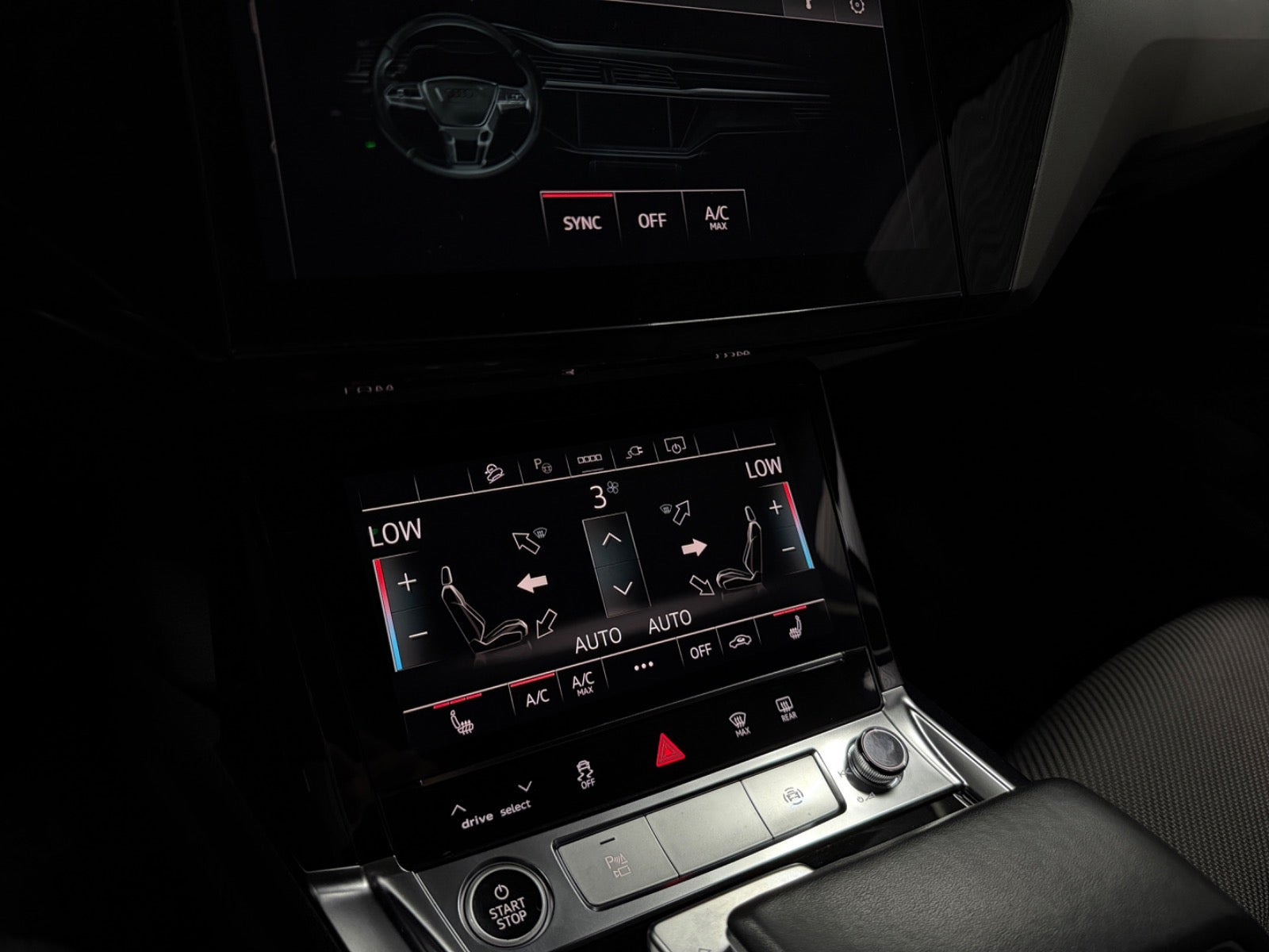 Sort Audi e-tron fra 2023