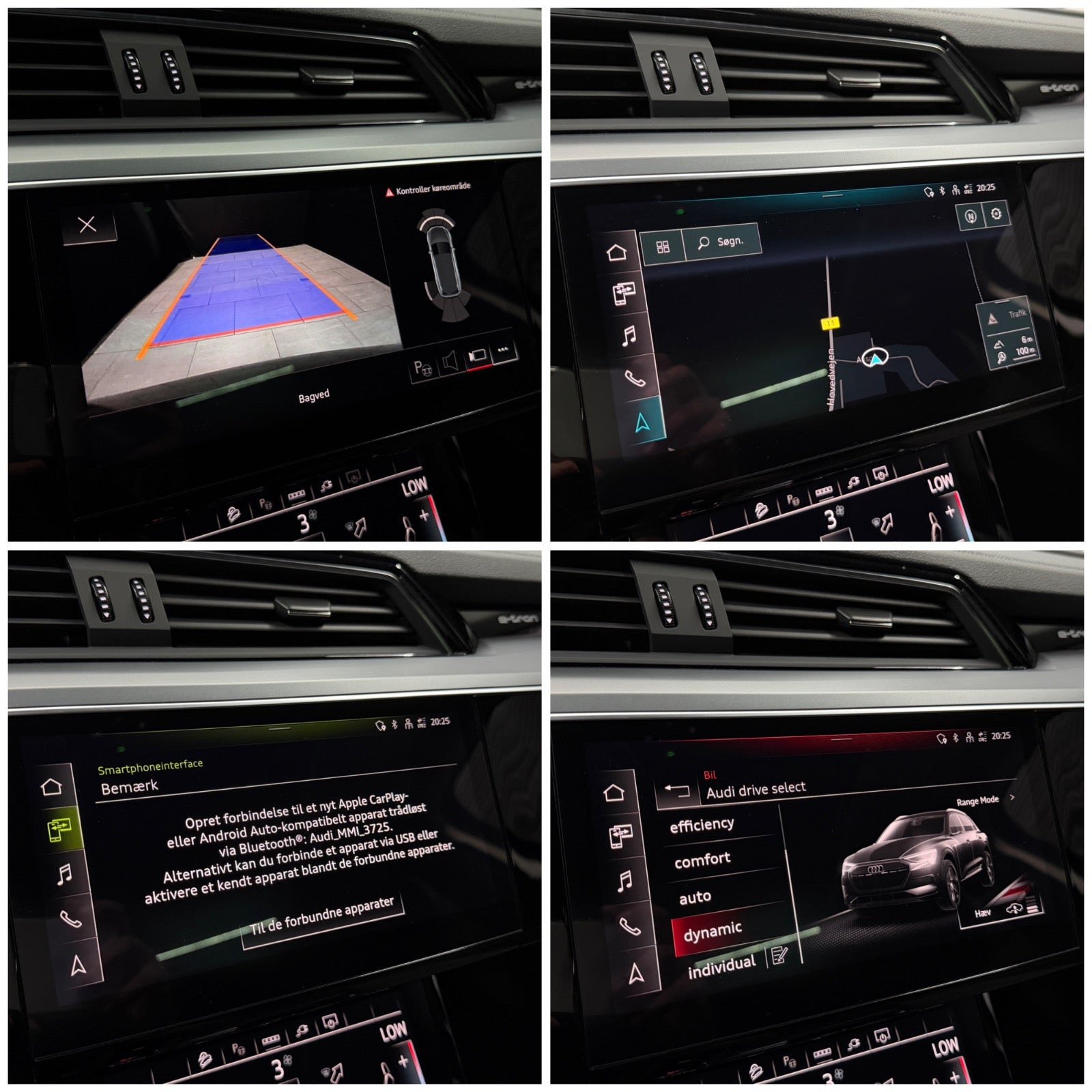 Sort Audi e-tron fra 2023