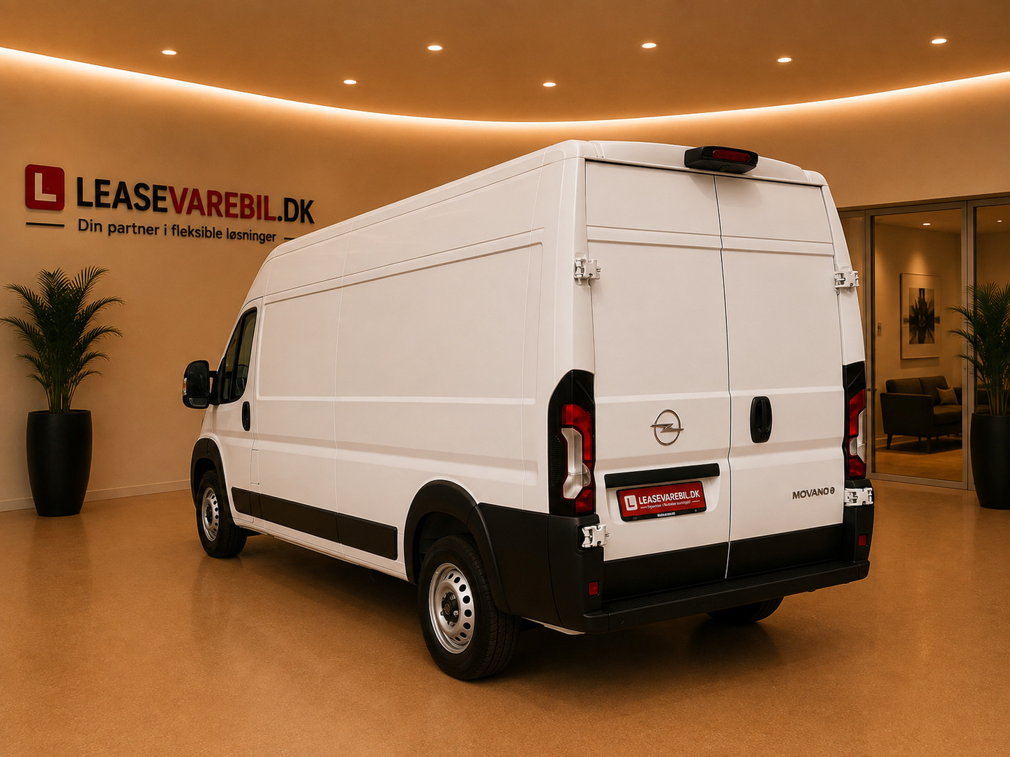 Hvid Opel Movano-e 35H fra 2025