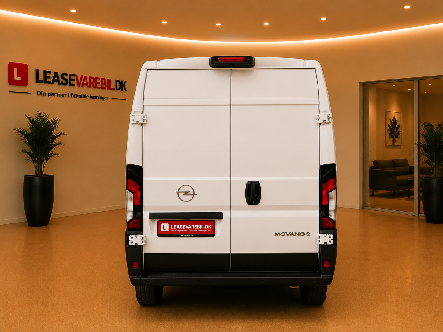 Hvid Opel Movano-e 35H fra 2025