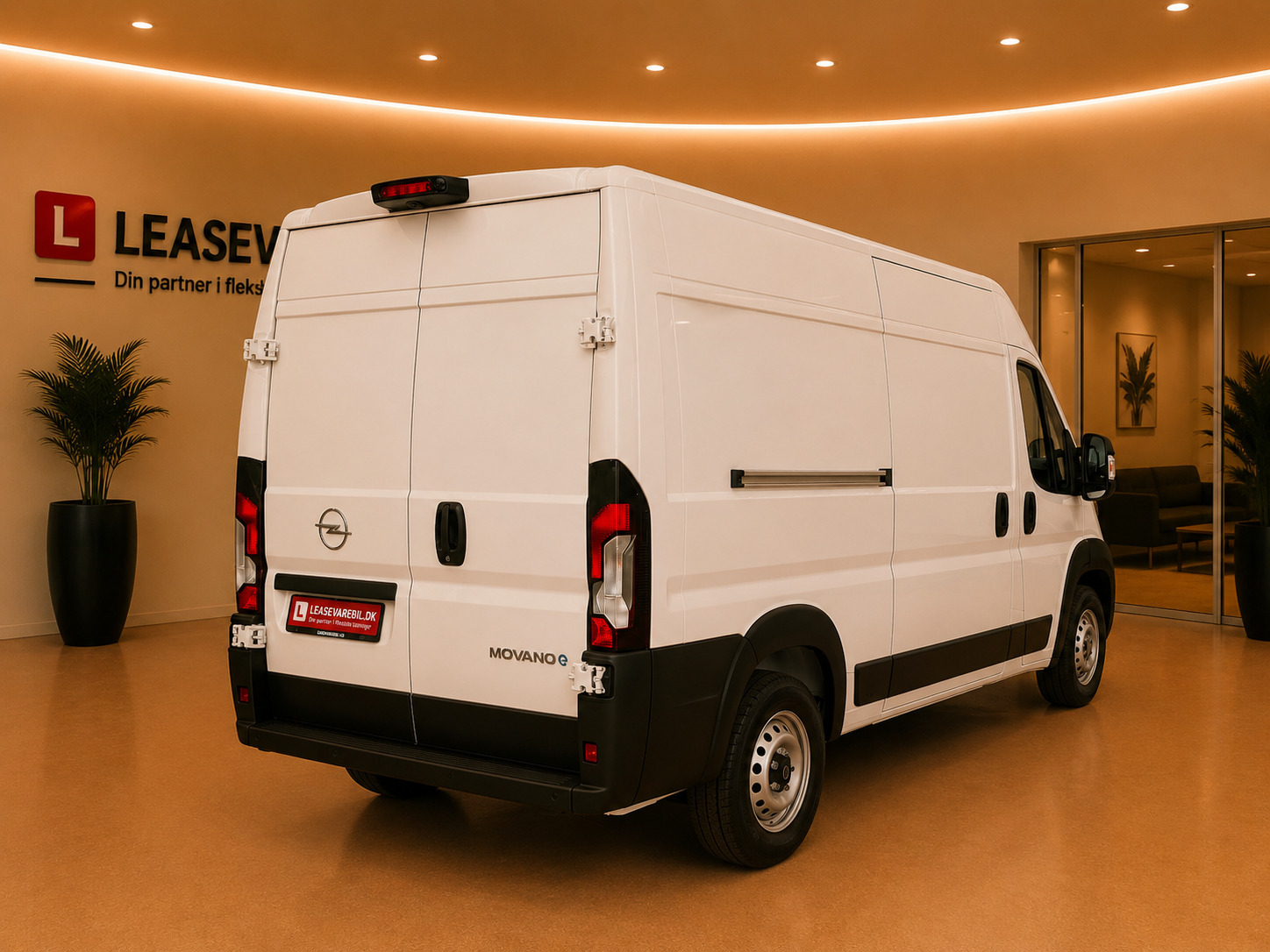 Hvid Opel Movano-e 35H fra 2025