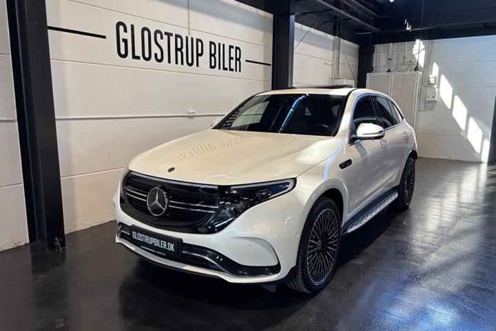 Hvid Mercedes EQC400 fra 2020