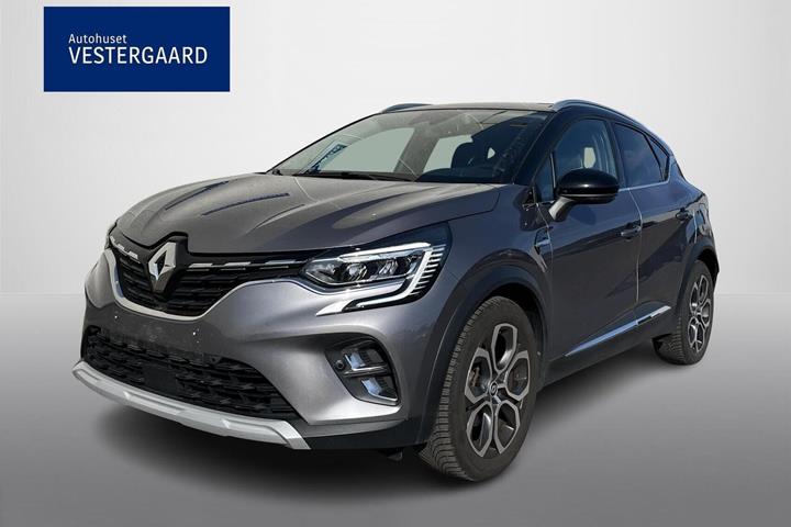 Grå Renault Captur fra 2021 set udefra