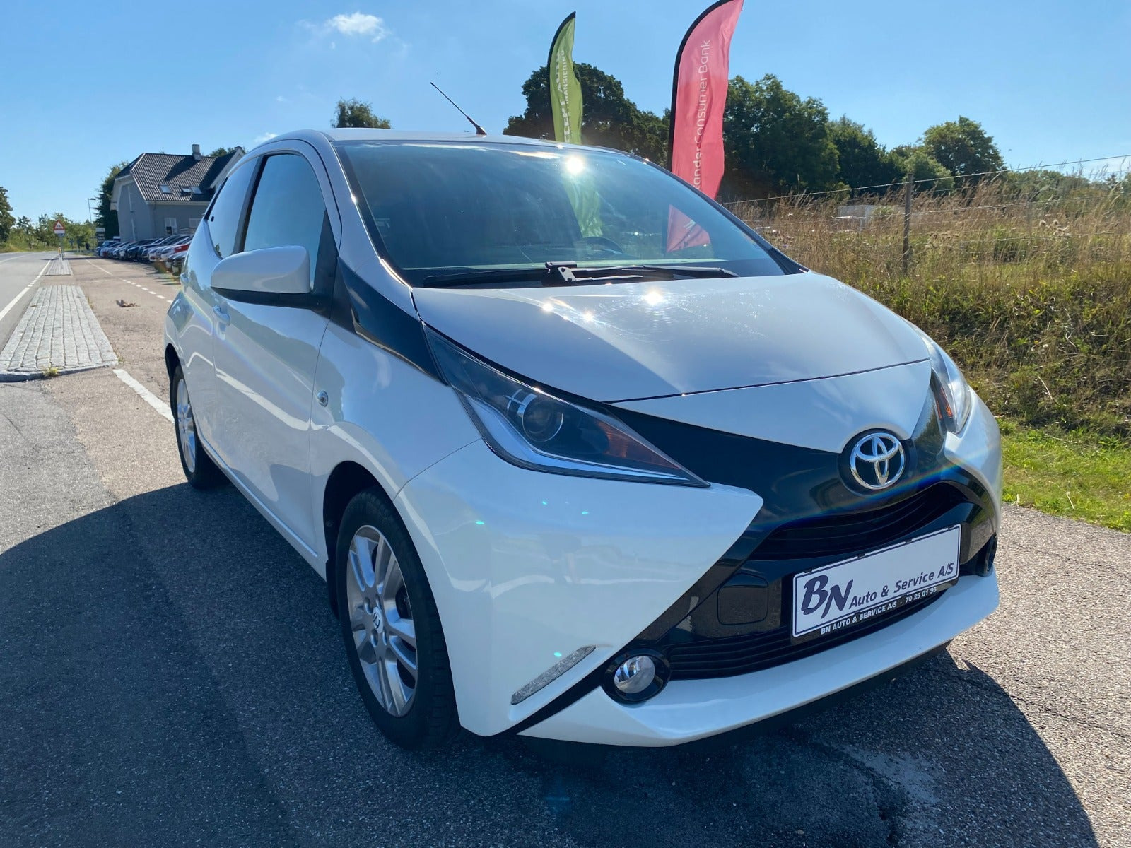 Hvid Toyota Aygo fra 2018