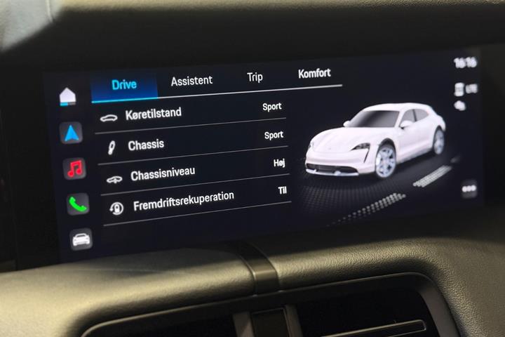 Grå Porsche Taycan 4 fra 2022