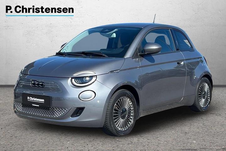 Grå Fiat 500e fra 2021