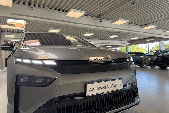 Grå Skoda Enyaq fra 2026