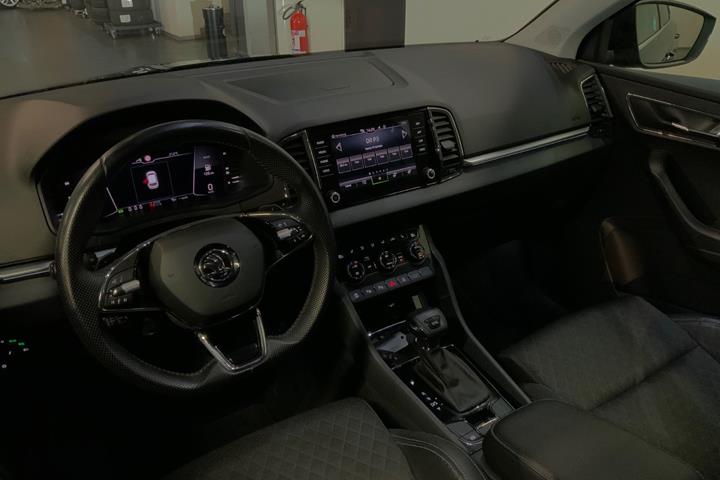 Blå Skoda Karoq fra 2021