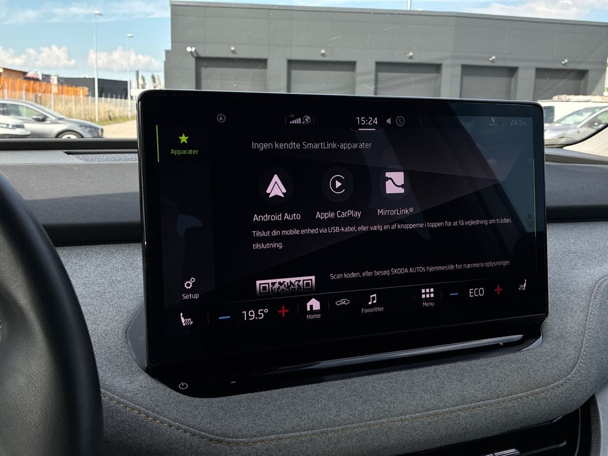Blå Skoda Enyaq fra 2023