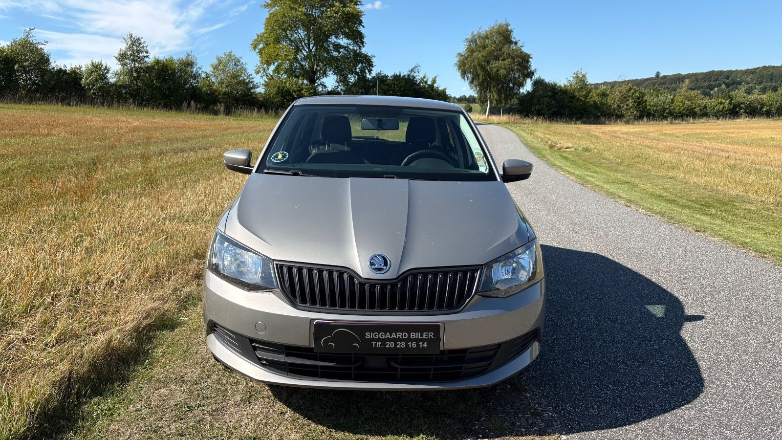 Orange Skoda Fabia fra 2018
