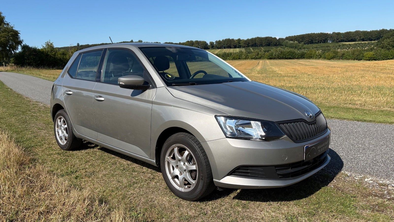 Orange Skoda Fabia fra 2018