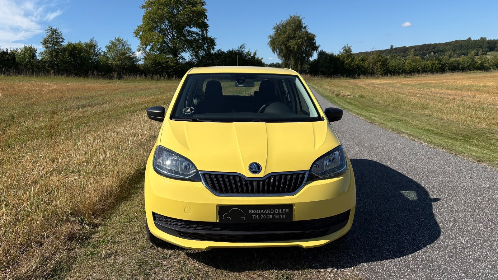 Gul Skoda Citigo fra 2019