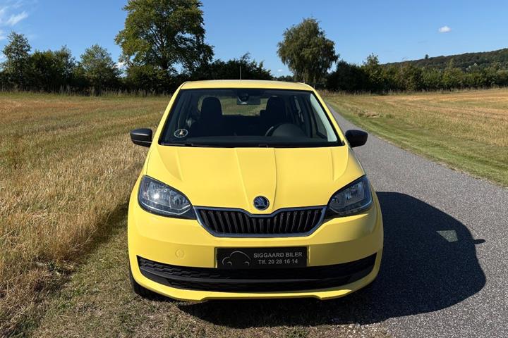 Gul Skoda Citigo fra 2019