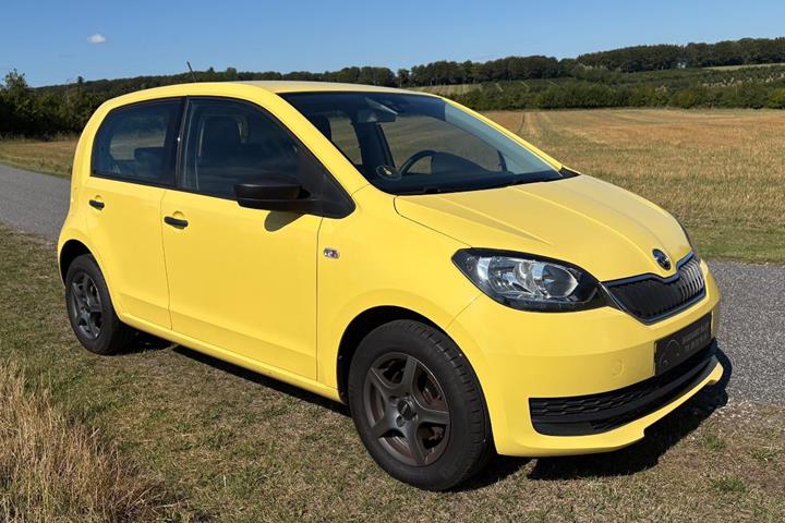 Gul Skoda Citigo fra 2019