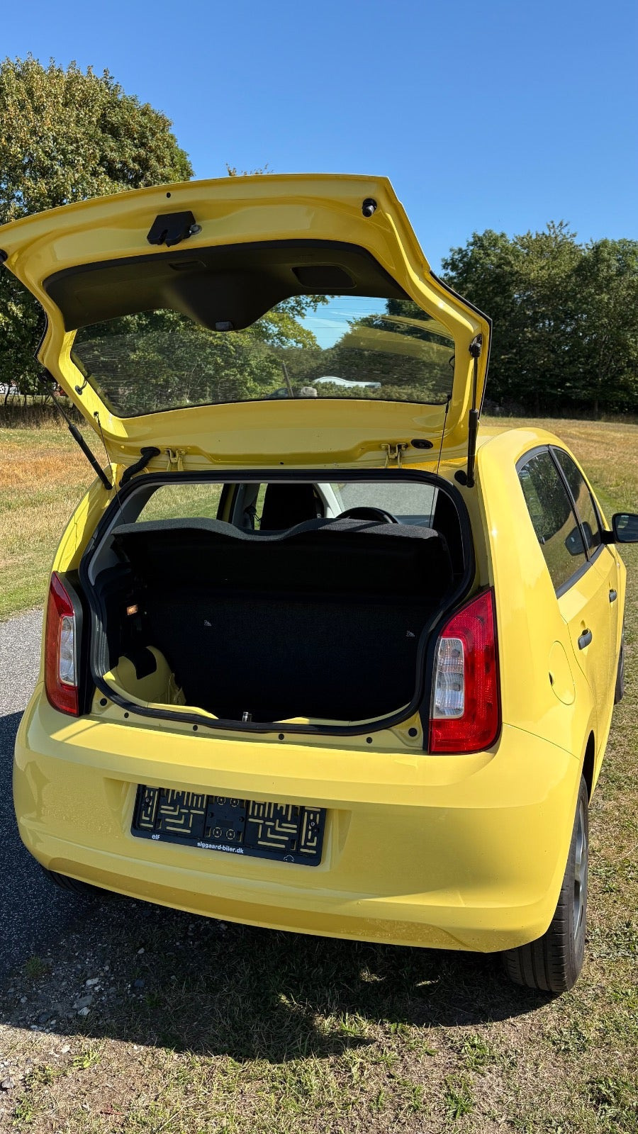 Gul Skoda Citigo fra 2019
