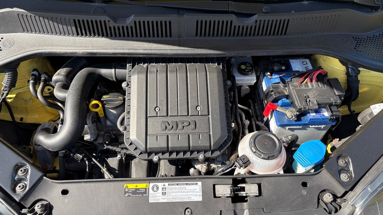 Gul Skoda Citigo fra 2019
