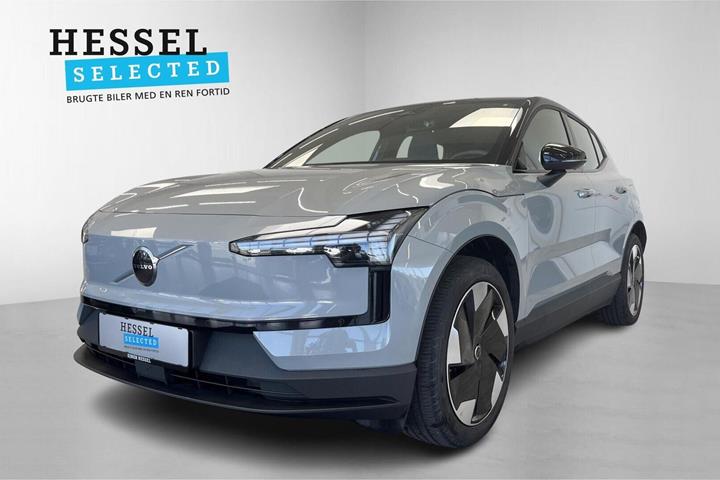 Grå Volvo EX30 fra 2024 set udefra