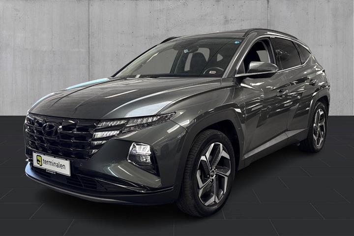 Grøn Hyundai Tucson fra 2022 set udefra