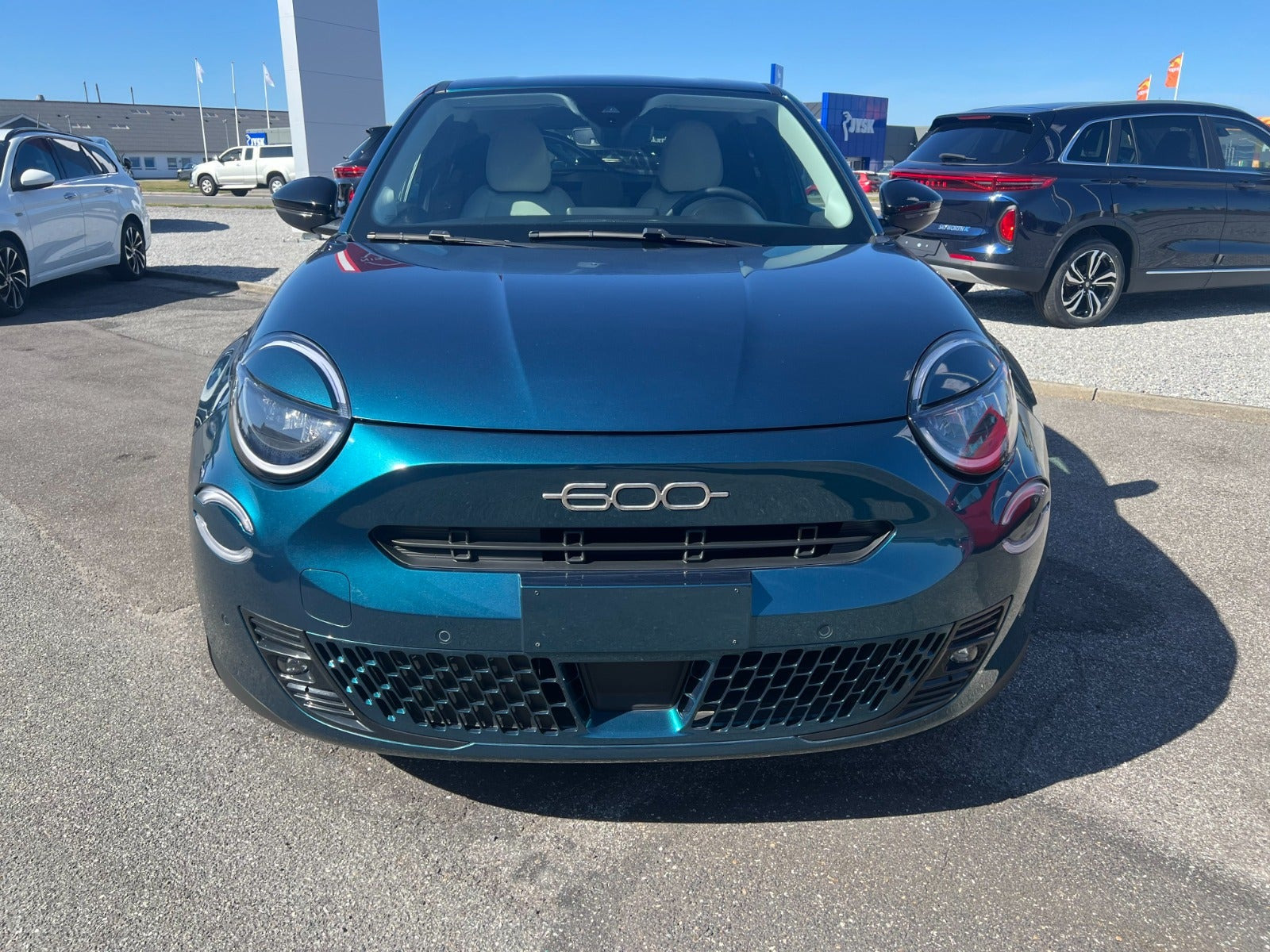 Grøn Fiat 600e fra 2024