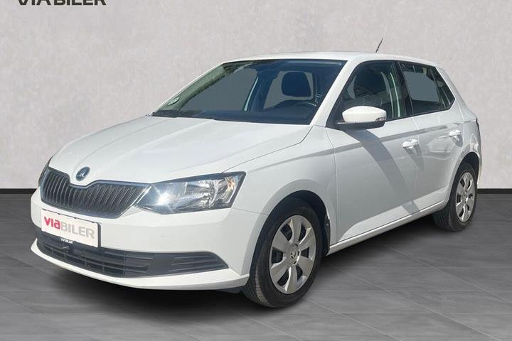 Hvid Skoda Fabia fra 2018