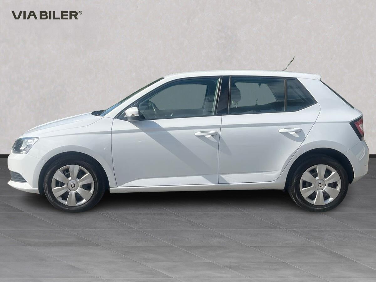 Hvid Skoda Fabia fra 2018