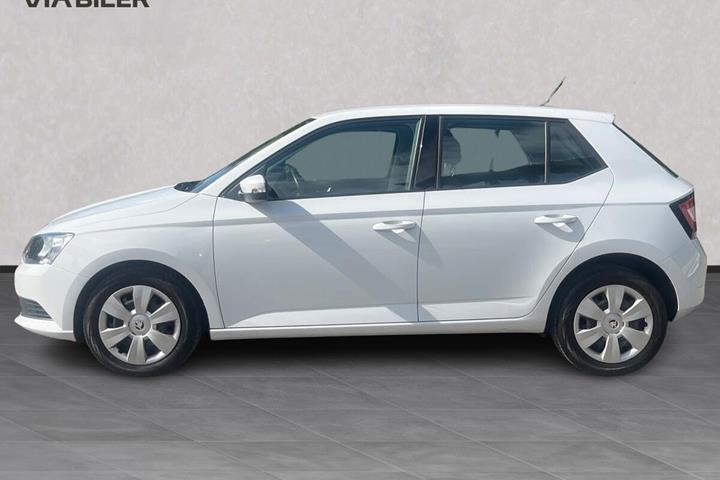 Hvid Skoda Fabia fra 2018