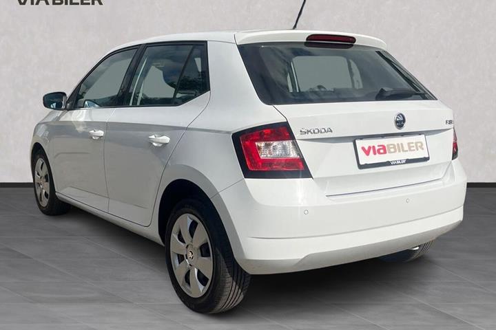 Hvid Skoda Fabia fra 2018