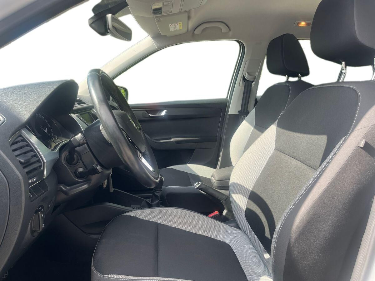 Hvid Skoda Fabia fra 2018