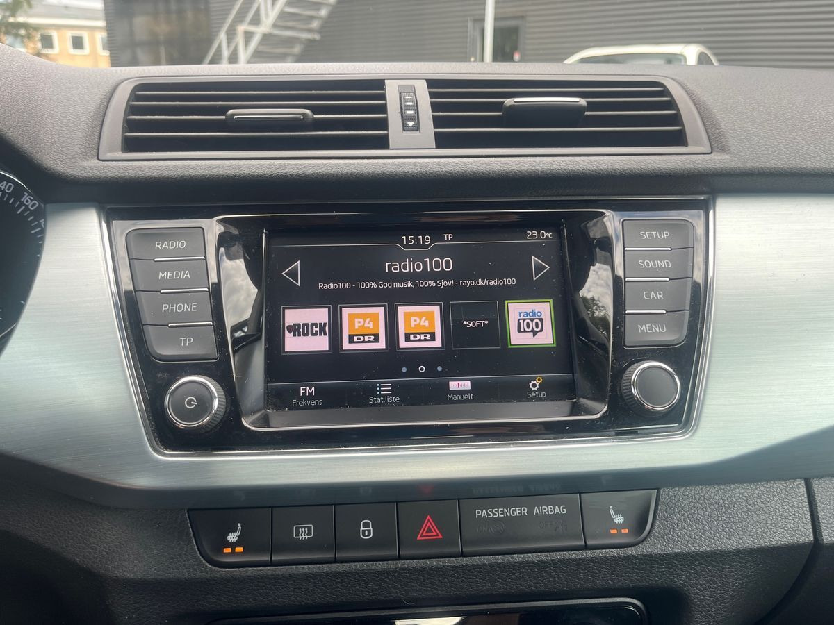Hvid Skoda Fabia fra 2018
