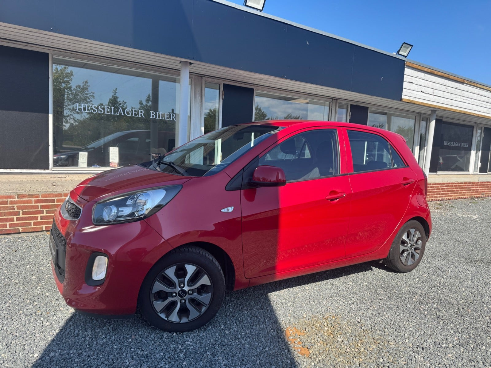 Rød Kia Picanto fra 2017