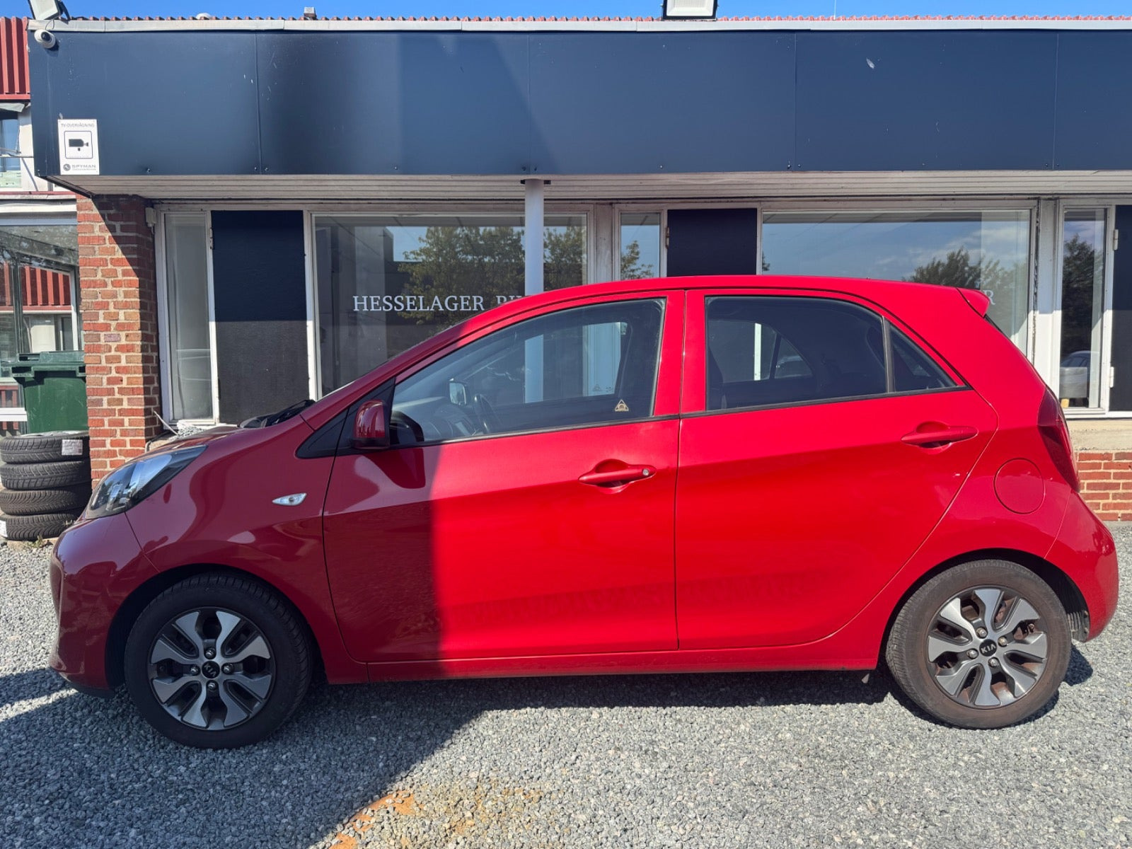 Rød Kia Picanto fra 2017