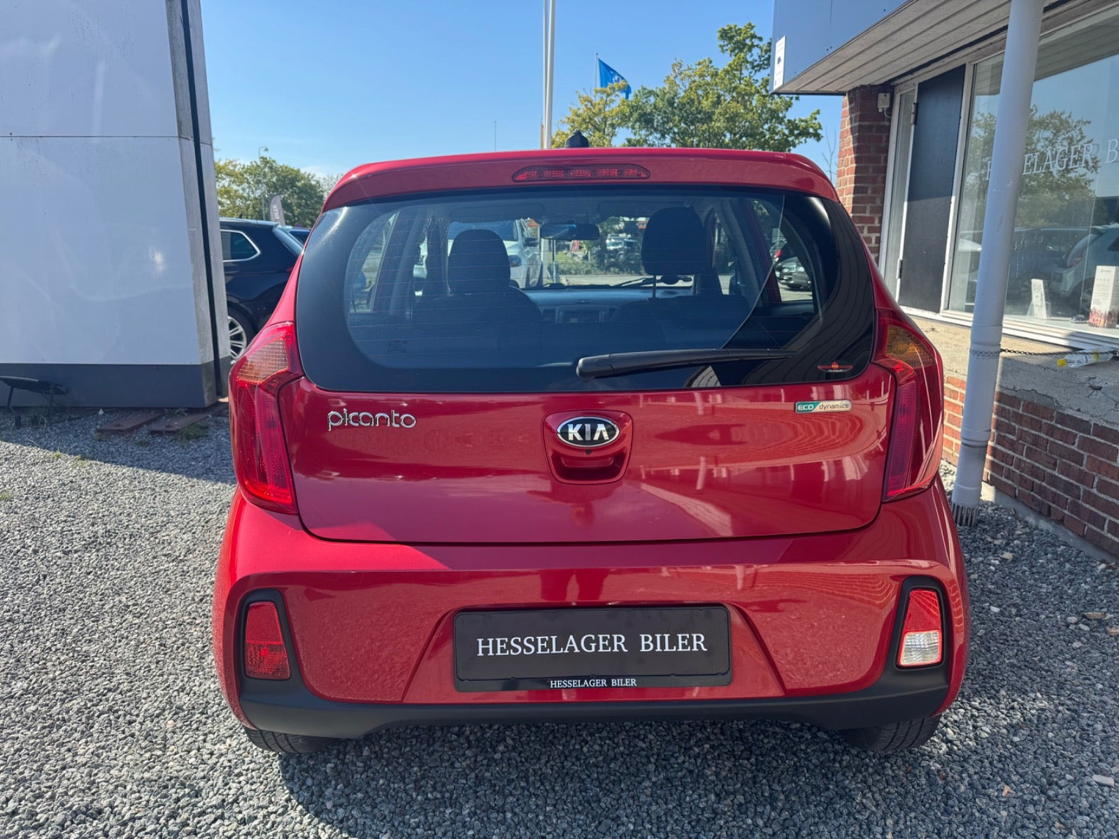 Rød Kia Picanto fra 2017