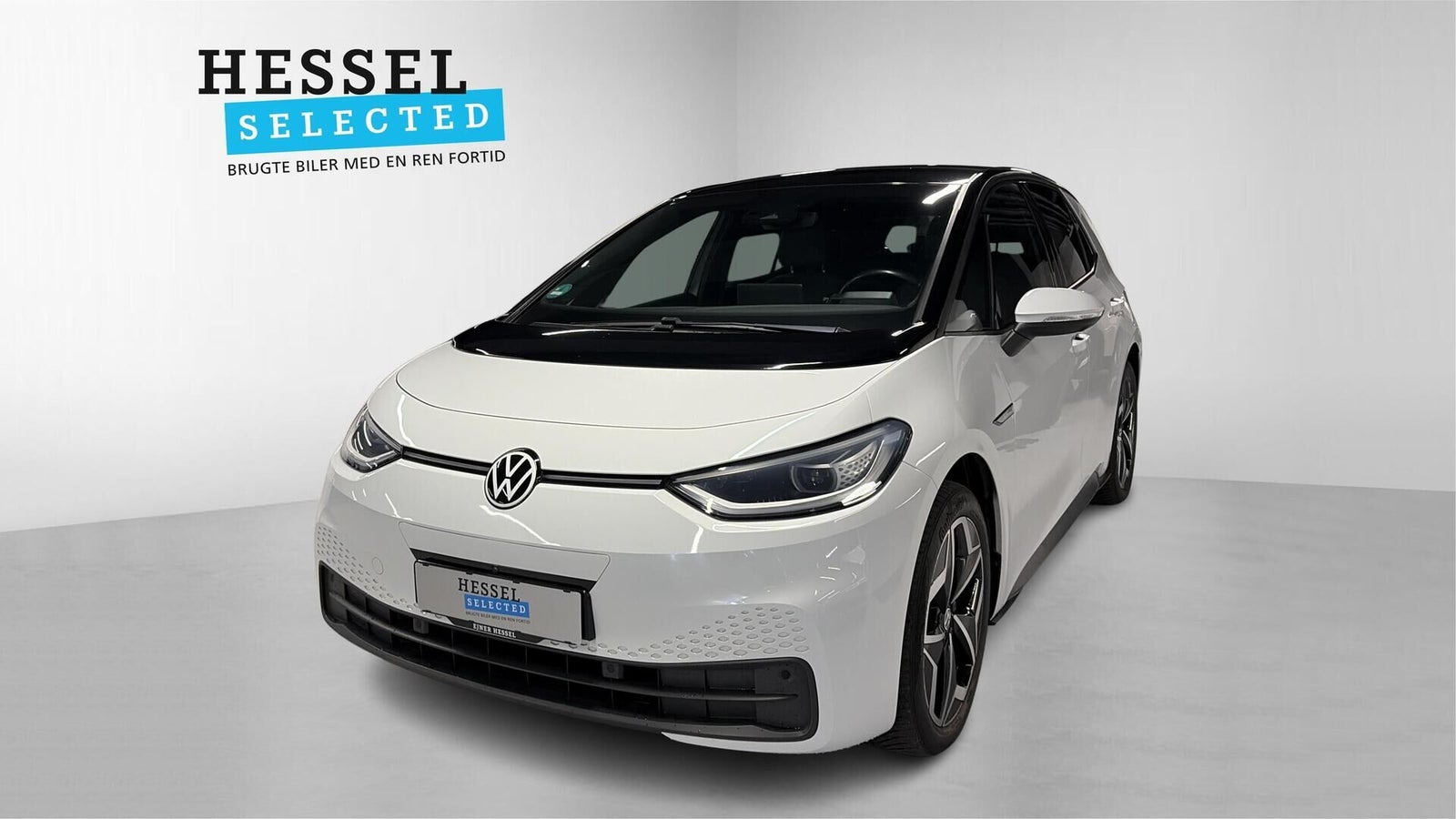 Hvid VW ID.3 fra 2022 set udefra