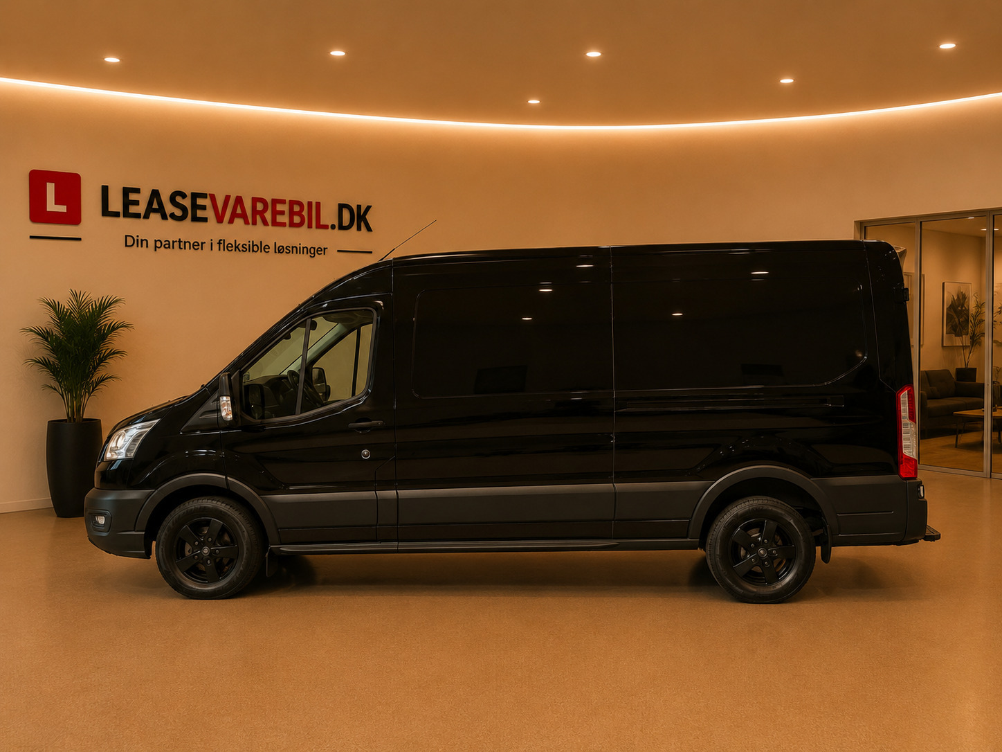 Hvid Ford Transit 350 L3 Van fra 2020